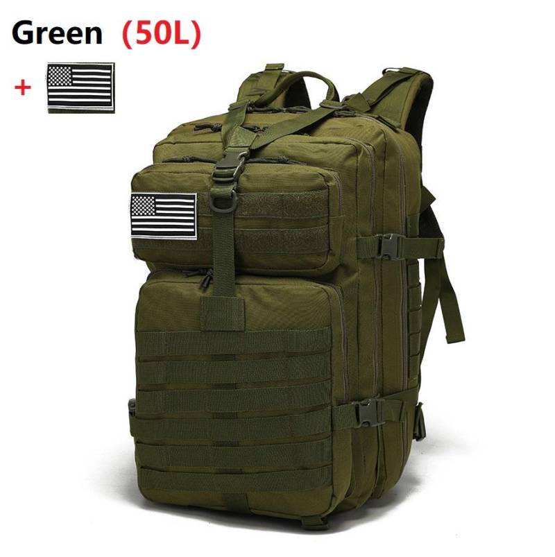 25L/50L Wasserdichter Rucksack Outdoor Rucksäcke Taktische Sport Camping Wandern Trekking Angeln Jagd Tasche 50L grün von Joom DACH