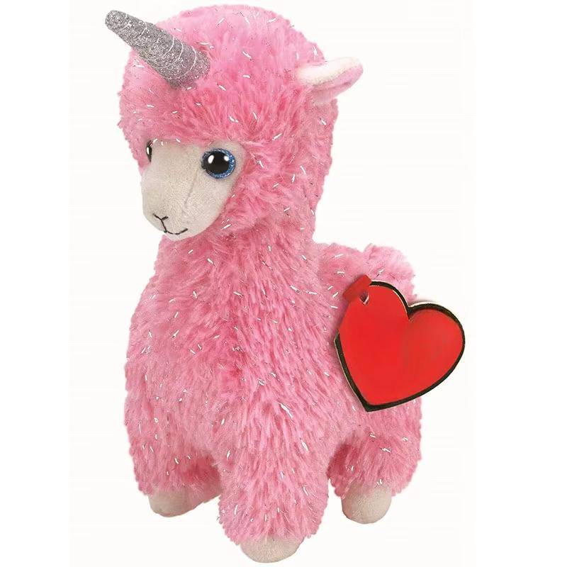 26 cm kleines rosa Alpaka Lana große Augen Plüschtier weiche süße Tierpuppe Kinder beliebtes Geburtstags-Weihnachtsgeschenk 26cm von Joom DACH