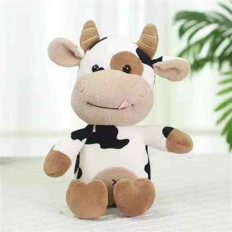 26CM Cartoon Milch Kuh Plüsch Puppe Nette Simulation Rinder Tiere Plüsch Spielzeug Weiche Angefüllte Pullover Kuh Kissen Kinder Geburtstag geschenke style 1 von Joom DACH