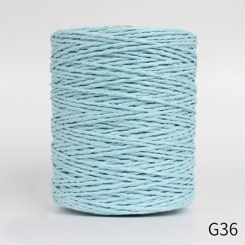 280 m/Rolle für den Sommer, handgestrickt, Häkelkissen, Körbe, Mütze, Handtasche, natürliches Bast-Strohgarn von Joom DACH