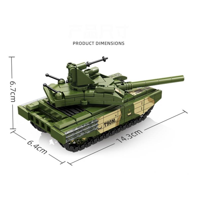 293 PCS Militär Armee Ausrüstung T-90M Tank Bausteine Ziegel Modell Bau Spielzeug Kit Kinder Jungen Weihnachten Pädagogische Geschenke No Box von Joom DACH