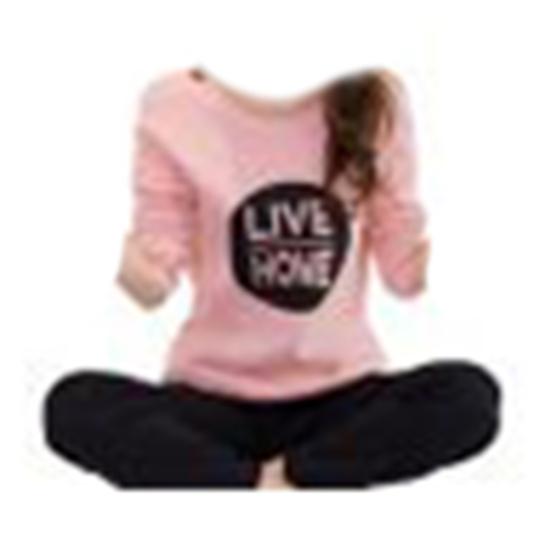 2B-yard Winter-Pyjama-Set mit süßem Cartoon-Katzen-Aufdruck, zweiteilig, langärmelig, für Damen XXL von Joom DACH