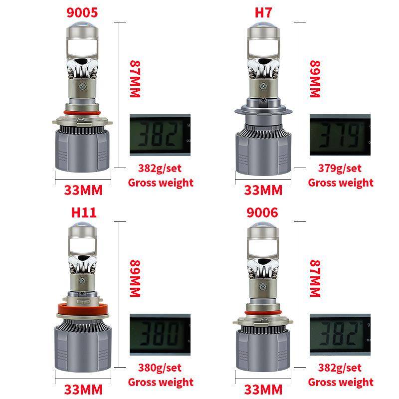 2PCS 100W H4 LED Len Mini Scheinwerfer Lampen Bi-LED Projektor Linsen Scheinwerfer Für Auto Moto H7 von Joom DACH