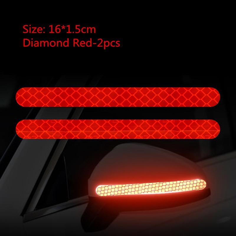 2PCS Auto Aufkleber Spiegel Reflektierende Streifen Anti-kollision Warnung Aufkleber Außen Reflex Band Reflektierende Streifen rot 2PCS Auto Aufkleber Spiegel Reflektierende Streifen Anti-kollision Warnung Aufkleber Außen Reflex Band Reflektierende Streifen rot von Joom DACH