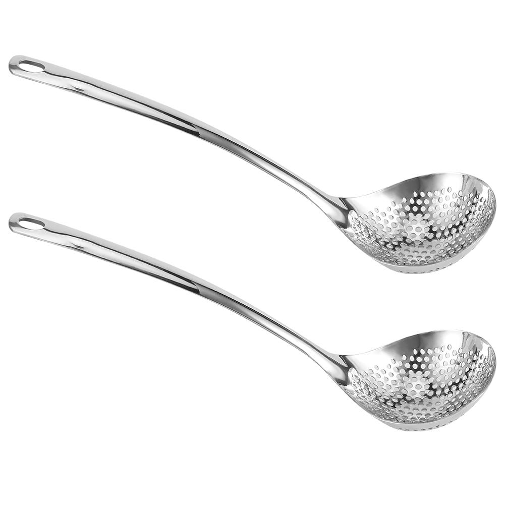 2PCS Edelstahl Langen Griff Hot Pot Sieb Sieb Löffel Esslöffel Tragbare Kochgeschirr von Joom DACH