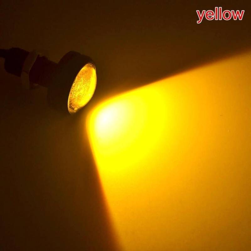 2Pcs 23mm 18mm Eagle Eye Licht Auto Led Tagfahrlicht Backup Motor Parkplatz Nebel Lampen 2X 18mm LED gelb von Joom DACH