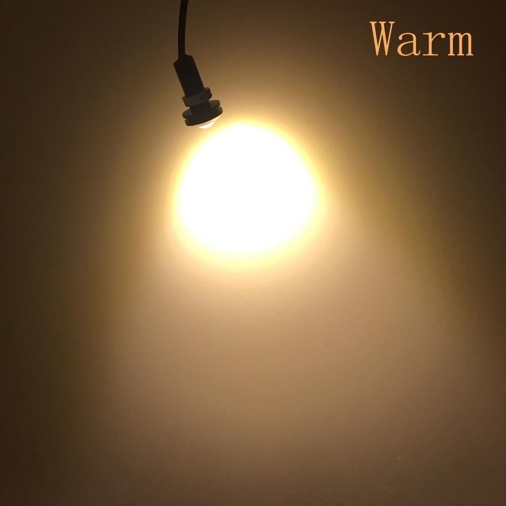 2Pcs 23mm 18mm Eagle Eye Licht Auto Led Tagfahrlicht Backup Motor Parkplatz Nebel Lampen 2X 18mm LED warm weiße von Joom DACH