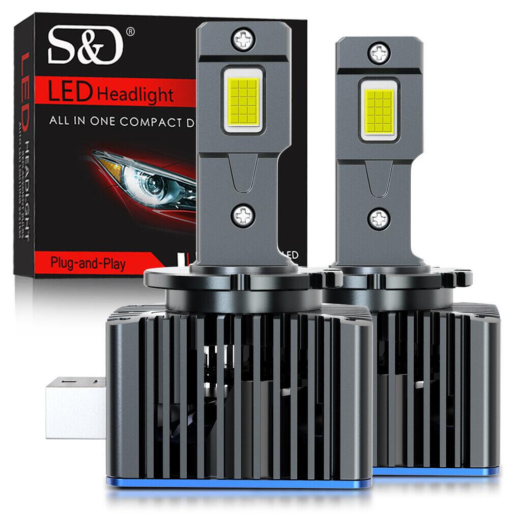 2Pcs 50000Lm D3S LED Scheinwerfer Lampen D1S D2S D4S D8S D1R D2R D3R D4R D8R Turbo LED CSP Lichter Für BMW Benz Volvo Lampe Canbus 100W Scheinwerfer D1S/D1R von Joom DACH
