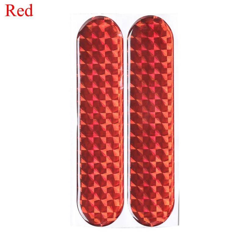 2 Stück Alarm Nachtlampe Rot Sicherheitsmarkierung Auto Reflektierende Streifen Tür Aufkleber Warntape von Joom DACH