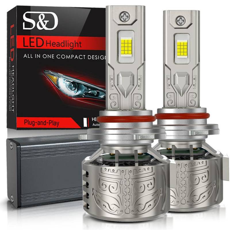 2Pcs H7 H4 Led Scheinwerfer Lampen 6000K H1 H3 H8 H11 Led 9005 HB3 9006 HB4 Auto Lampe 130W 80000LM 9012 Hir2 High Power Canbus 24SMD CSP Chips Scheinwerfer 9006 HB4 von Joom DACH