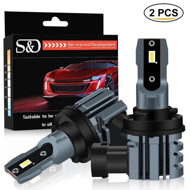2Pcs H8 H11 LED Scheinwerfer Lampen 9005 HB3 9006 HB4 9012 Hir2 Auto Led Kopf Lampe 6500K weiß Super Helle 12000LM 60W 12V Nebel Lichter Birne 9005 HB3 von Joom DACH