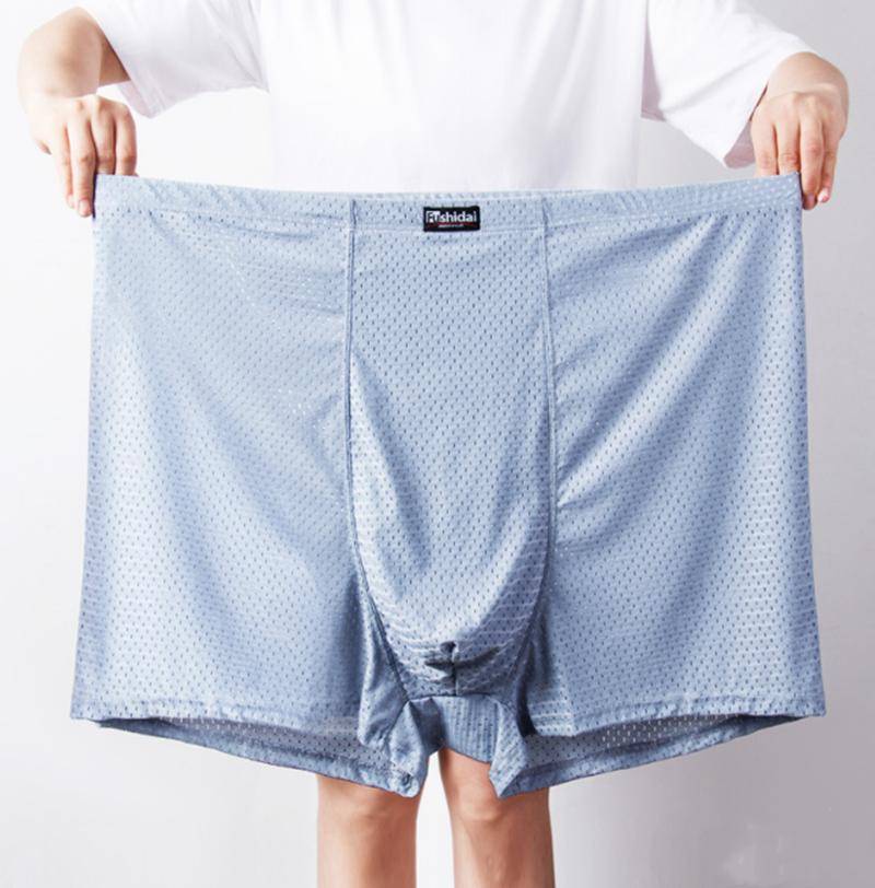 2XL-13XL Boxershorts Herren Mikrofaser Slips Unterwäsche Stretch Mesh Ice Silk Boxer Atmungsaktiv Bequeme Dünne Herrenunterwäsche 6XL von Joom DACH