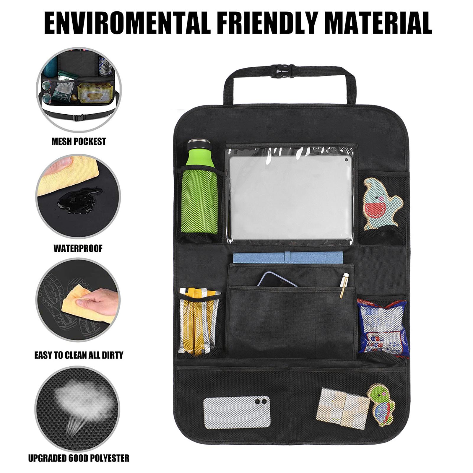 2er-Pack Auto-Rücksitz-Organizer, Auto-Kickmatten für Kinder, Rücksitzschutz, großes Fassungsvermögen mit schwarz 2er-Pack Auto-Rücksitz-Organizer, Auto-Kickmatten für Kinder, Rücksitzschutz, großes Fassungsvermögen mit schwarz von Joom DACH