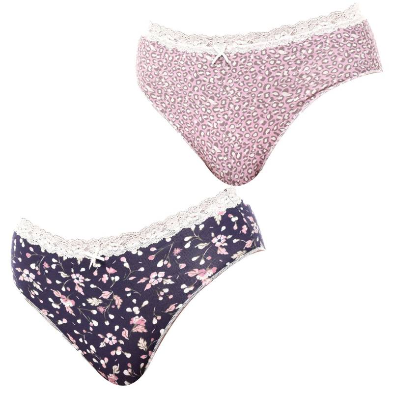 2er-Pack Coquettes 1030810 Mid Slip Höschen für Damen M rosa von Joom DACH