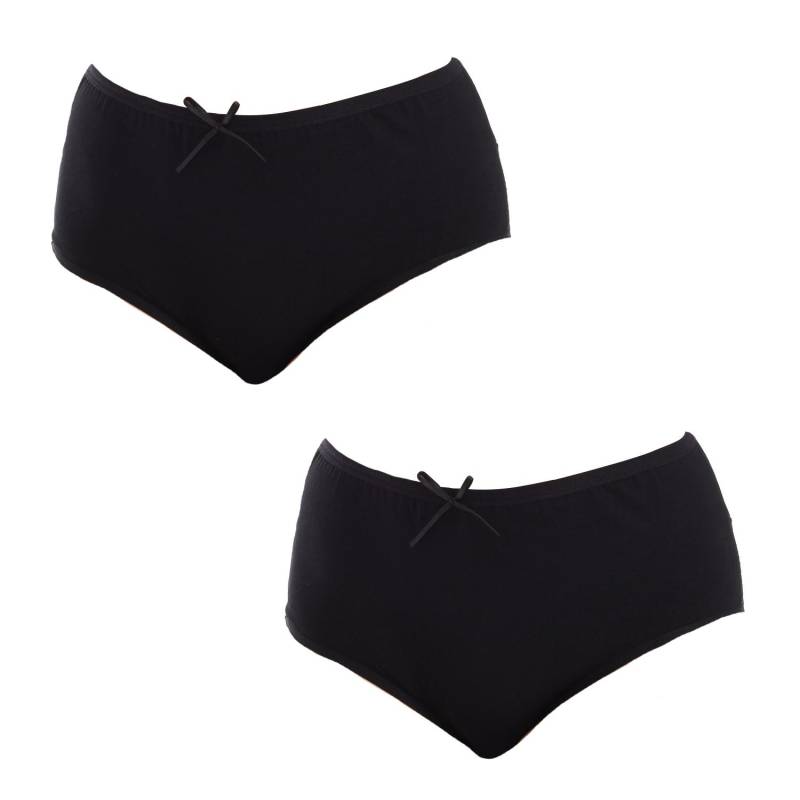 Pack-2 Mikrofaser-Slips für Damen Q-EN204 XL schwarz von Joom DACH