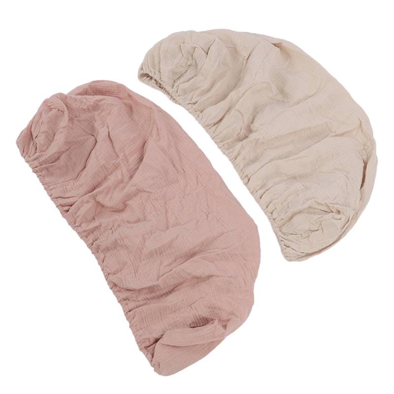 2er-Pack Spannbettlaken für Babywiege Weiche Atmungsaktive Dehnbare Baumwoll-Laken für Sanduhr Oval Rechteck von Joom DACH