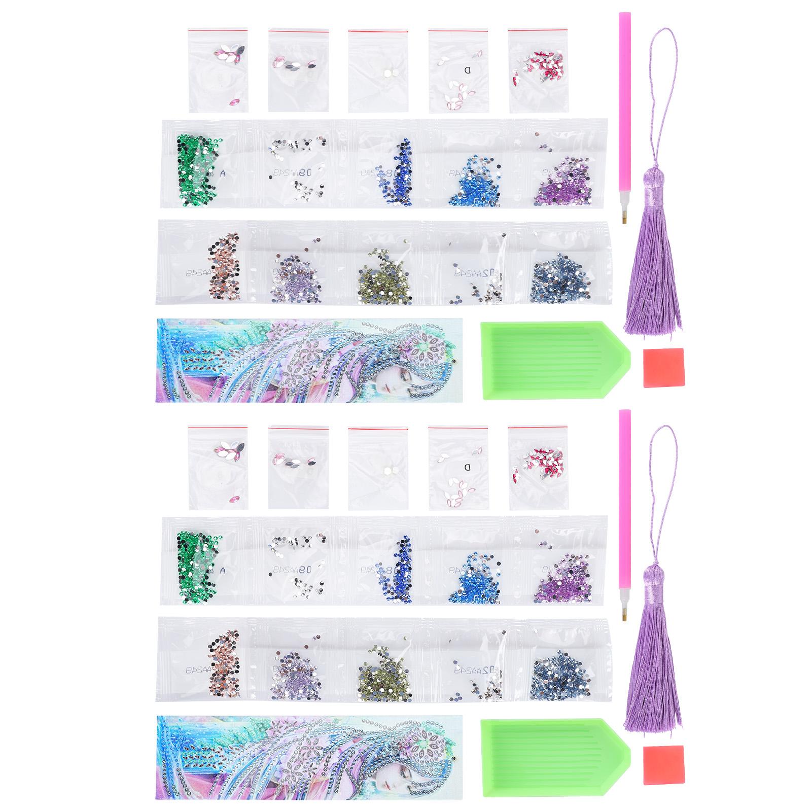 2er Set Diamant Lesezeichen Kristall 5D DIY Malerei Ausgefallene Form Rund Damenmuster Hängende Bastelarbeit 2er Set Diamant Lesezeichen Kristall 5D DIY Malerei Ausgefallene Form Rund Damenmuster Hängende Bastelarbeit von Joom DACH