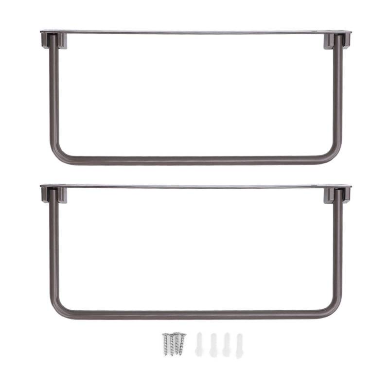 2er-Set Faltbares Schuhregal Aluminium Wandmontierter Schuh-Organizer Hängendes Pantoffel-Aufbewahrungsregal für Wohnmobil von Joom DACH