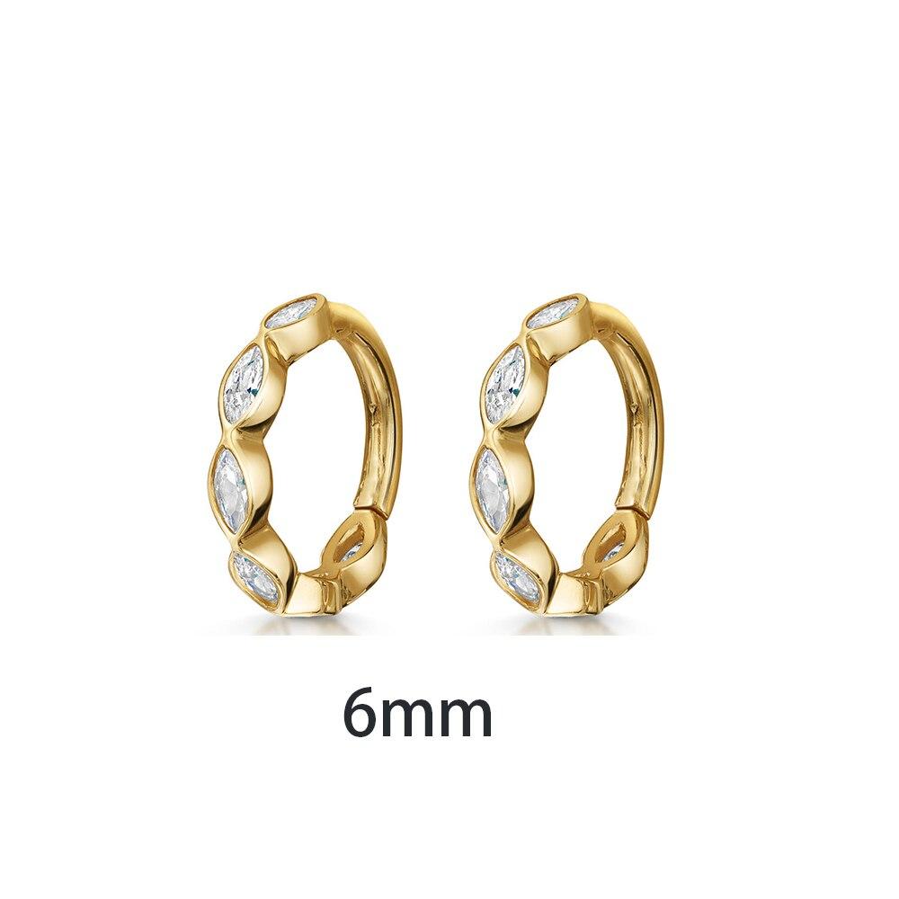 2pc Edelstahl Zirkon Minimal Creolen Frauen Helix Tragus Knorpel Conch Daith Ohr Bolzen Ohrring Piercing Schmuck von Joom DACH