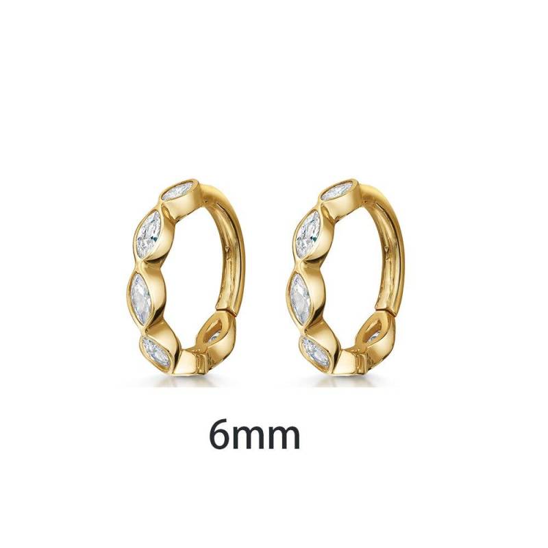 2pc Edelstahl Zirkon Minimal Creolen Frauen Helix Tragus Knorpel Conch Daith Ohr Bolzen Ohrring Piercing Schmuck von Joom DACH