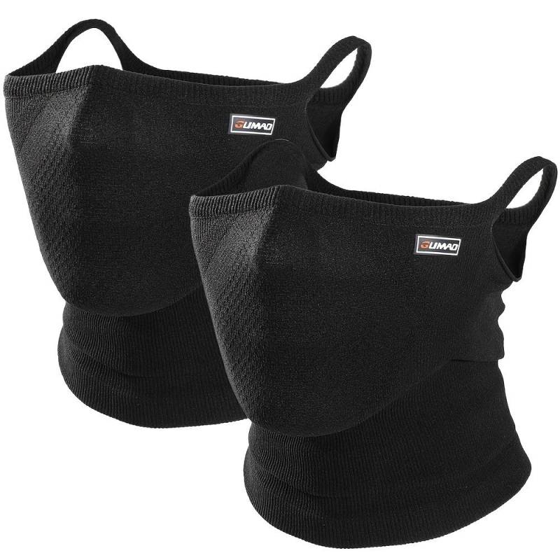 2 Stück Winddichtes Halbgesicht für Männer & Frauen - Ohrhänger, Sportfreundlich, Atmungsaktives Strickgewebe, Ideal zum Radfahren, Laufen & für Outdoor-Aktivitäten 2pcs von Joom DACH