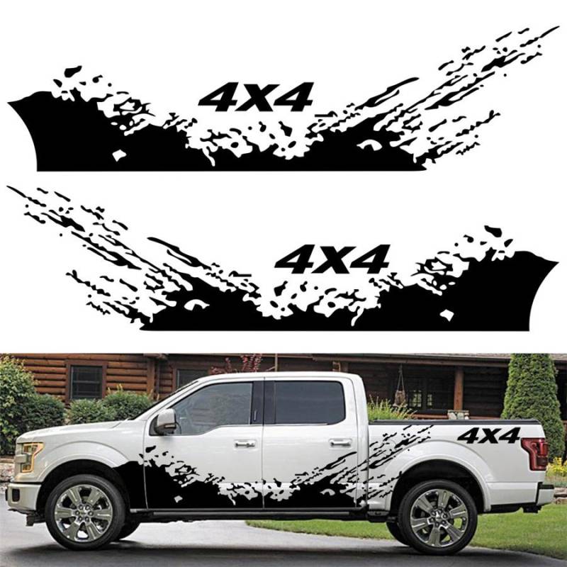 2x Car Side Body Vinyl Sticker Splash Graphics Decals Black For 4x4 Truck PickupVehicle Parts & Accessories, Car Tuning & Styling, Body & Exterior Styling! von Joom DACH
