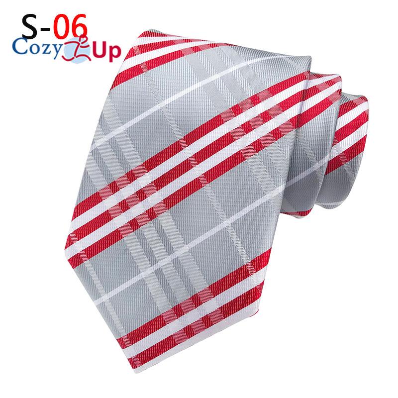 3,15  modische gestreifte PaisleyTies Herren-Krawatte mit Karomuster für Hochzeit von Joom DACH