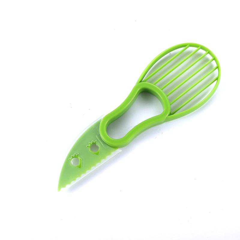 3 In 1 Avocado Slicer Shea Corer Butter Obst Schäler Cutter Zellstoff Separator Kunststoff Messer Küche Gemüse Werkzeuge Küche Gadgets grün von Joom DACH