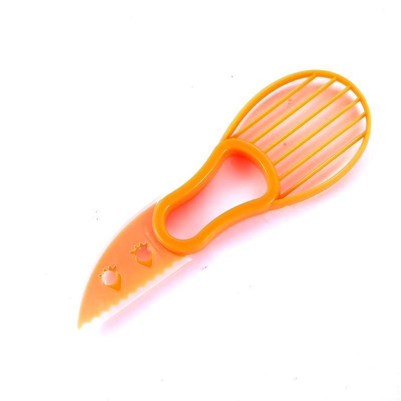 3 In 1 Avocado Slicer Shea Corer Butter Obst Schäler Cutter Zellstoff Separator Kunststoff Messer Küche Gemüse Werkzeuge Küche Gadgets orange von Joom DACH
