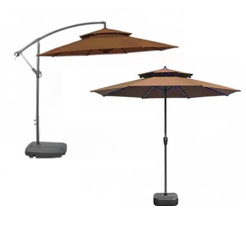 3 Meter Doppel Top Sonnenschirm Regenschirm Ersatz Tuch Outdoor Hof Garten Regenschirm von Joom DACH