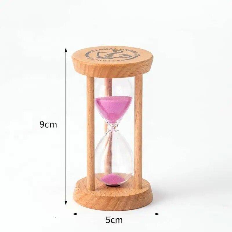 3 Minuten Holz Sanduhr Mini Desktop Dekoration Sanduhr Kreative Timer Sanduhr Sanduhr Küche für Kinder Geschenk rosa von Joom DACH