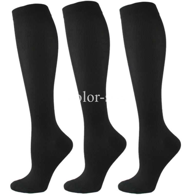 3 Paar Kompressionsstrümpfe Kniehoch Krampfadern Strümpfe Herren Damen Sportsocken Anti-Müdigkeit Schmerzlinderung Kompressionsstrümpfe S-M von Joom DACH