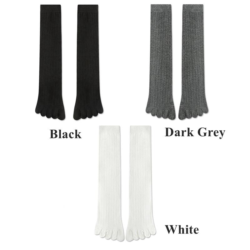 3 Paar Zehensocken Damen Herren Lange Wadensocken mit getrennten Zehen Hochwertige Baumwolle Fünf-Finger-Socken Damen Strümpfe von Joom DACH