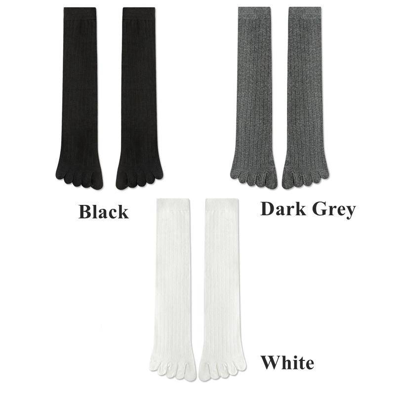 3 Paar Zehensocken Damen Herren Lange Wadensocken mit getrennten Zehen Hochwertige Baumwolle Fünf-Finger-Socken Damen Strümpfe von Joom DACH