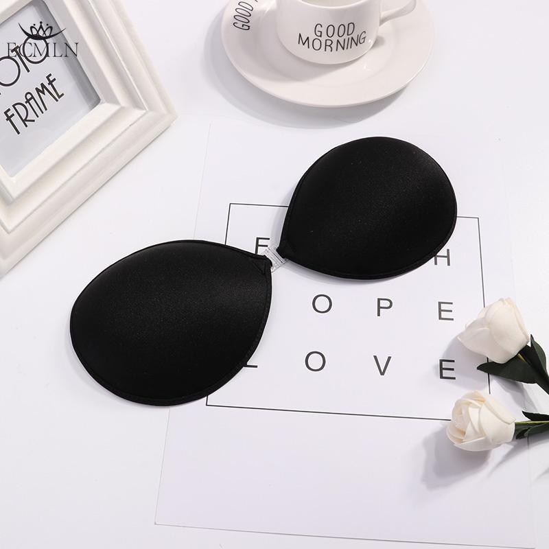 3 Stile Frontverschluss Klebestreifen Brustwarzenabdeckung Unterwäsche Silikon Klebriger Unsichtbarer rückenfreier BH Trägerloser Push-Up-Bralette Nahtlos style2 B von Joom DACH