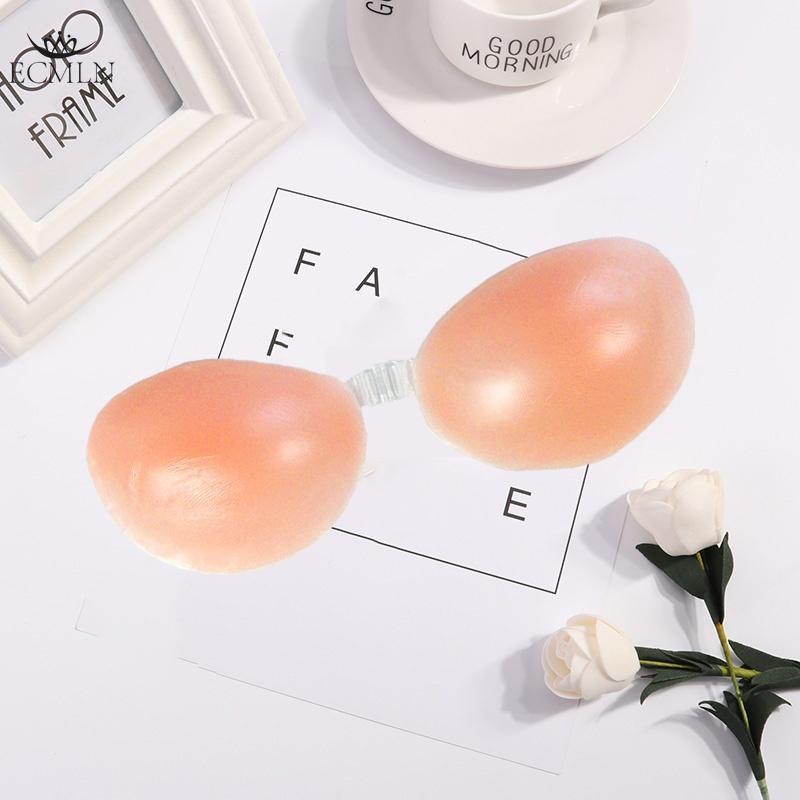 3 Stile Frontverschluss Klebestreifen Brustwarzenabdeckung Unterwäsche Silikon Klebriger Unsichtbarer rückenfreier BH Trägerloser Push-Up-Bralette Nahtlos style3 D von Joom DACH