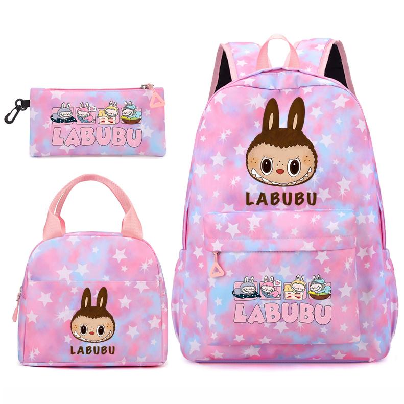 3 Stück/Set Rucksack für Mädchen Schule Teenager Student Rucksack Damen Rucksack mit Lunchtaschen Federmäppchen Fischschuppen-Stil Taschen von Joom DACH