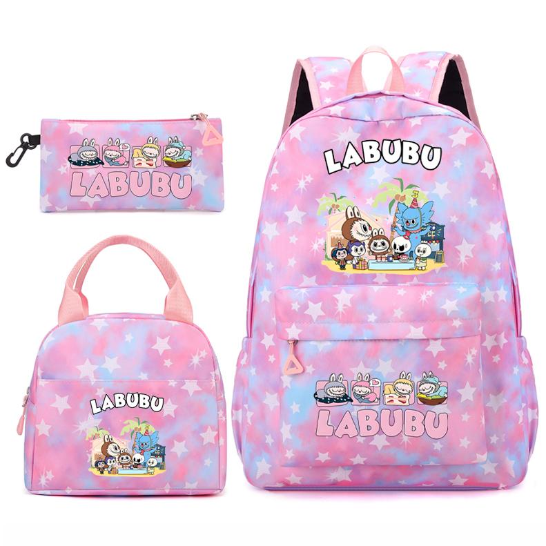 3 Stück/Set Rucksack für Mädchen Schule Teenager Student Rucksack Damen Rucksack mit Lunchtaschen Federmäppchen Fischschuppen-Stil Taschen von Joom DACH