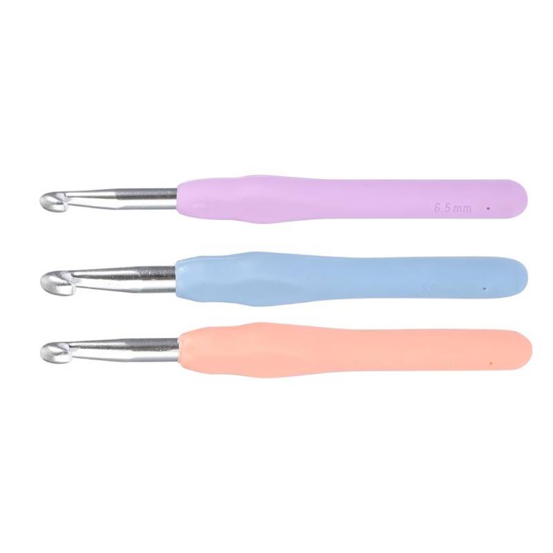 3 Stück Aluminium Häkelnadeln Set Glatte Stricknadeln mit Weichem TPR Griff 3 Stück Aluminium Häkelnadeln Set Glatte Stricknadeln mit Weichem TPR Griff von Joom DACH