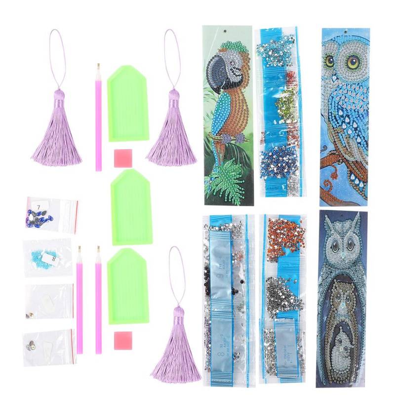 3 Stück DIY Lesezeichen Material 5D Diamant Malwerkzeug Unfertiges Kristall Stickerei Kunst Set mit von Joom DACH