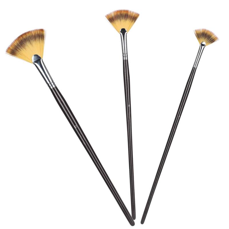 3 Stück Fächerpinsel Malpinsel Nylonhaar Aquarellpinselset mit Holzgriff 3 Stück Fächerpinsel Malpinsel Nylonhaar Aquarellpinselset mit Holzgriff von Joom DACH
