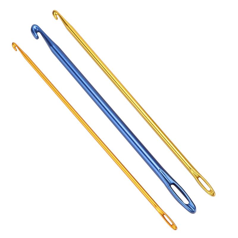 3 Stück Häkelnadeln Robuste Nähnadeln mit Öse zum Stricken von Pullovern Schals Handschuhen von Joom DACH