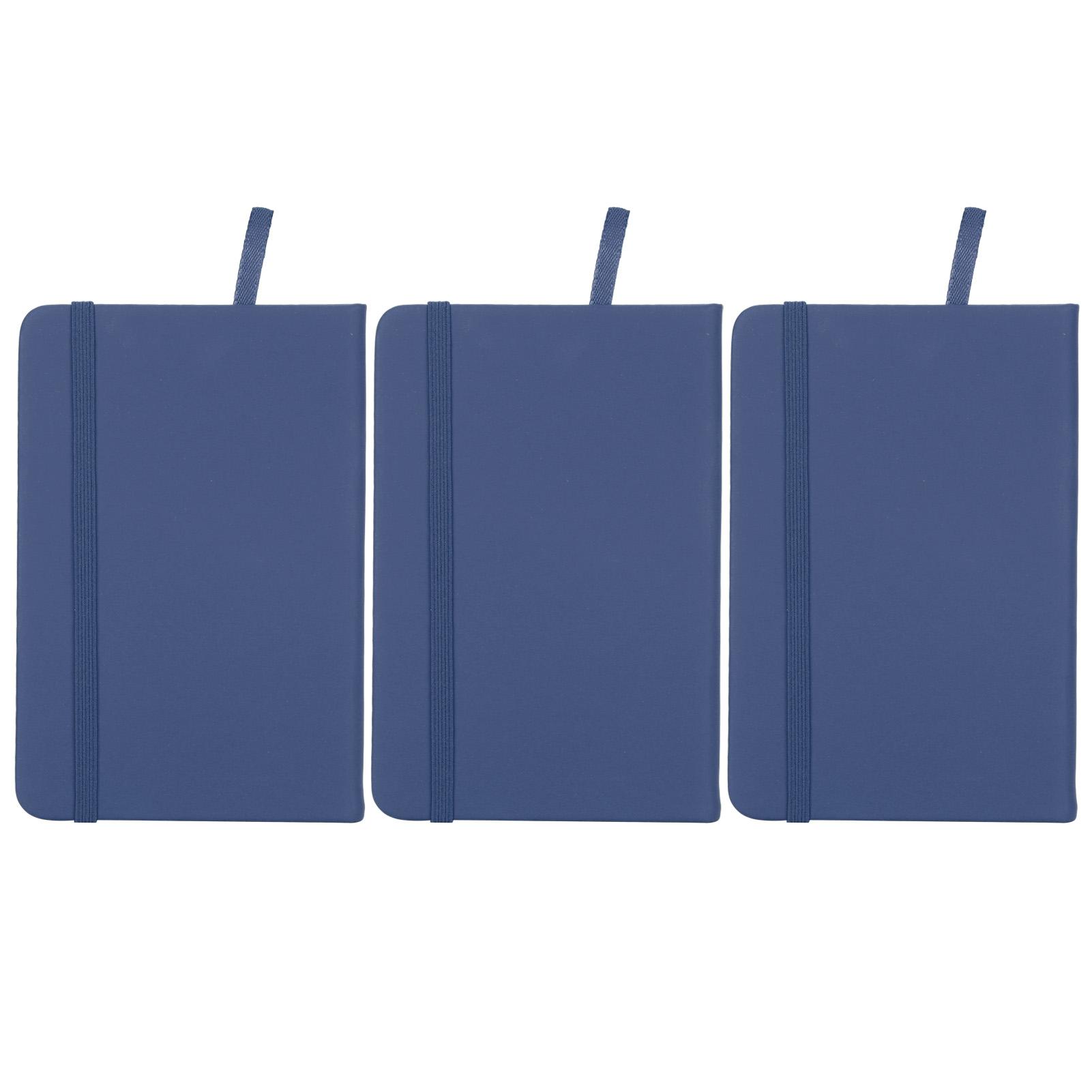 3 Stück PU A6 Business Notizblock Hardcover Gummiband Notizbuch Tagebuch Schreibwaren Büro Schulbedarf Blau blau von Joom DACH