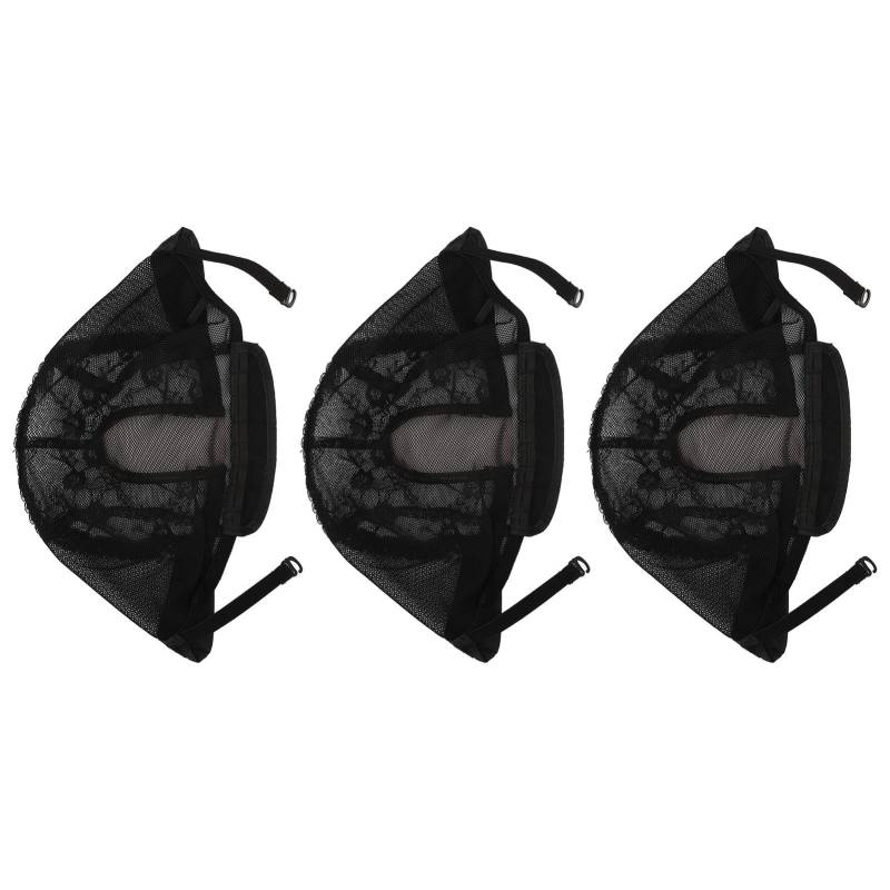 3 Stück Perückenkappen Weich Atmungsaktiv Flexibel Nylon Kuppel Strumpf Perückenkappe für Perückenherstellung Frauen Männer von Joom DACH