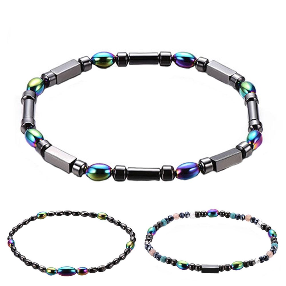 3 Stück Schlichter Stil Schwarze Gallenstein Acrylperlen Fußkettchen Knöchelarmband von Joom DACH