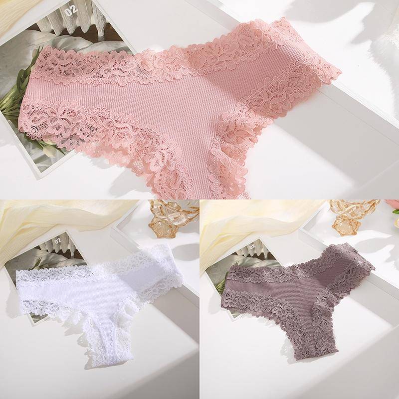 3 Teile/satz Baumwolle Höschen frauen Bequeme Slip Spitze Stil Unterwäsche Weibliche S-XL Weiche Unterhose Damen Höschen 2023 S 3 Teile/satz Baumwolle Höschen frauen Bequeme Slip Spitze Stil Unterwäsche Weibliche S-XL Weiche Unterhose Damen Höschen 2023 S von Joom DACH