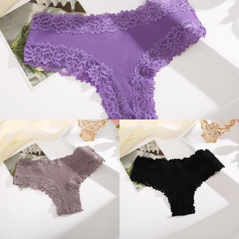 3 Teile/satz Baumwolle Höschen frauen Bequeme Slip Spitze Stil Unterwäsche Weibliche S-XL Weiche Unterhose Damen Höschen 2023 XL 3 Teile/satz Baumwolle Höschen frauen Bequeme Slip Spitze Stil Unterwäsche Weibliche S-XL Weiche Unterhose Damen Höschen 2023 XL von Joom DACH