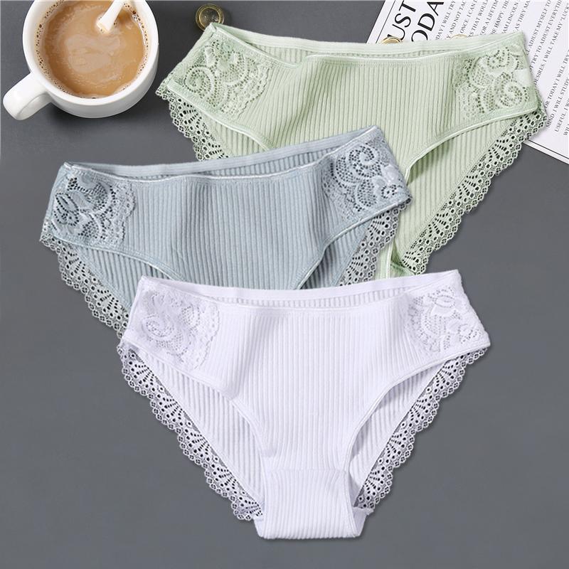 3 Teile/satz Frauen Baumwolle Höschen M-2XL Low-Rise Unterwäsche Trendy Patchwork Spitze Slip Weibliche Weiche Unterhose Dessous 2022 L 3 Teile/satz Frauen Baumwolle Höschen M-2XL Low-Rise Unterwäsche Trendy Patchwork Spitze Slip Weibliche Weiche Unterhose Dessous 2022 L von Joom DACH