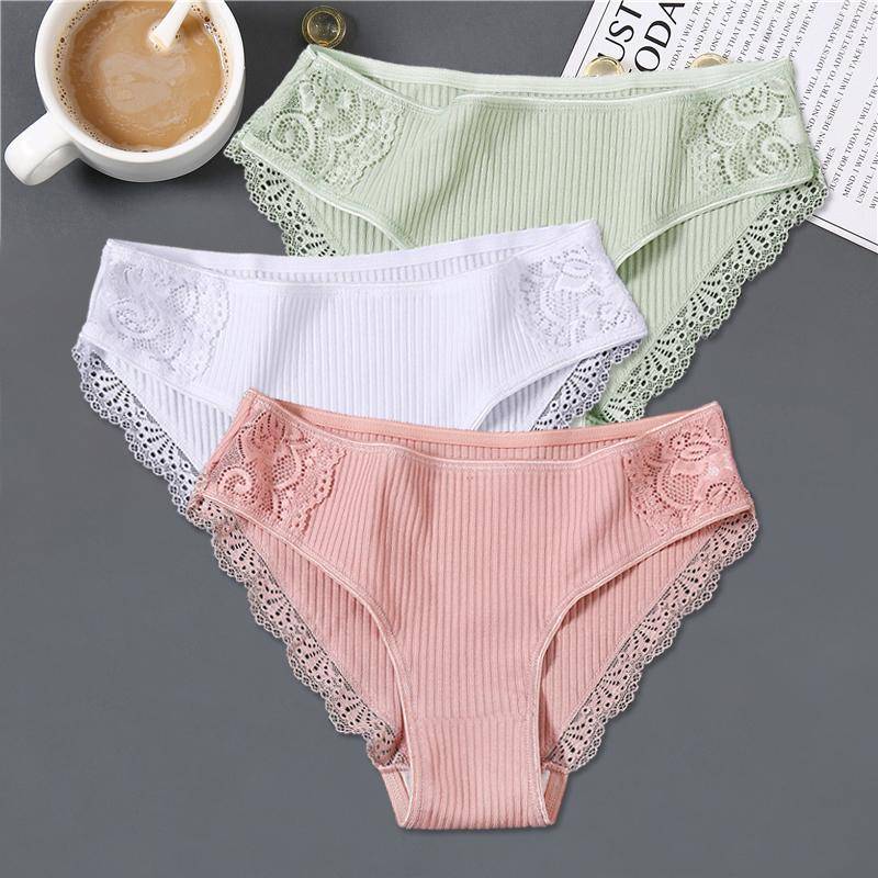3 Teile/satz Frauen Baumwolle Höschen M-2XL Low-Rise Unterwäsche Trendy Patchwork Spitze Slip Weibliche Weiche Unterhose Dessous 2022 XXL 3 Teile/satz Frauen Baumwolle Höschen M-2XL Low-Rise Unterwäsche Trendy Patchwork Spitze Slip Weibliche Weiche Unterhose Dessous 2022 XXL von Joom DACH