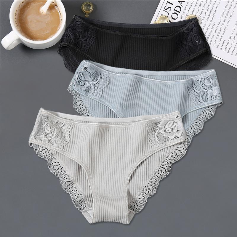 3 Teile/satz Frauen Baumwolle Höschen M-2XL Low-Rise Unterwäsche Trendy Patchwork Spitze Slip Weibliche Weiche Unterhose Dessous 2022 XXL 3 Teile/satz Frauen Baumwolle Höschen M-2XL Low-Rise Unterwäsche Trendy Patchwork Spitze Slip Weibliche Weiche Unterhose Dessous 2022 XXL von Joom DACH